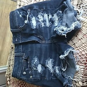 (2 for $20)AEO HI- RISE JEAN SHORTS